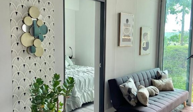 Cómodo y elegante apartamento en fabuloso condo!